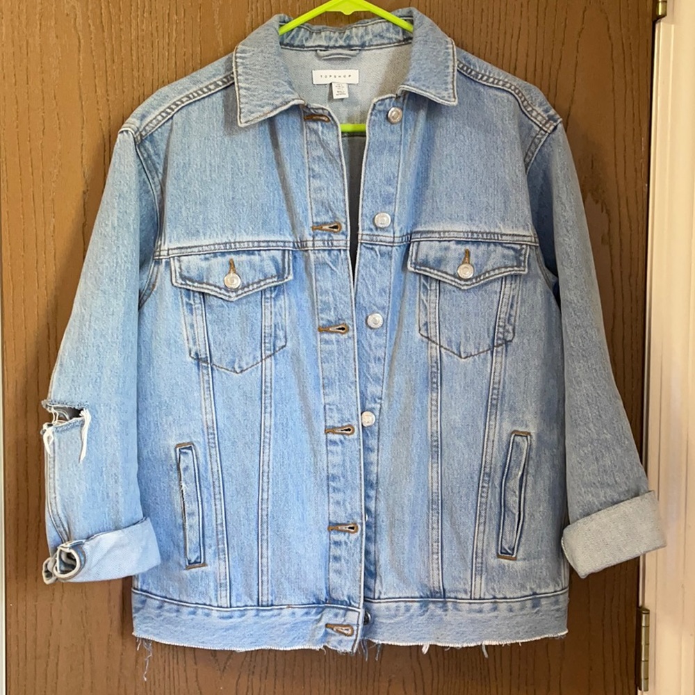 Topshop oversized jean jacket